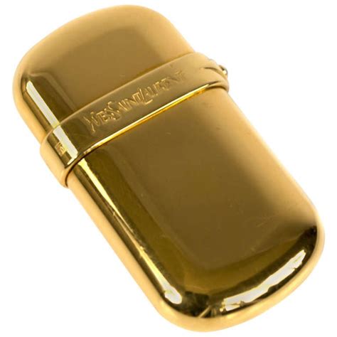 Yves Saint Laurent YSL Feuerzeug Lighter Gold Vintage 